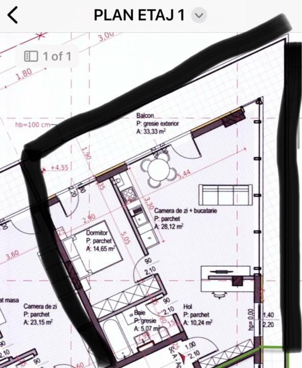 Apartament de 58mp, cu vedere spre Baza Sportiva din Gheorgheni