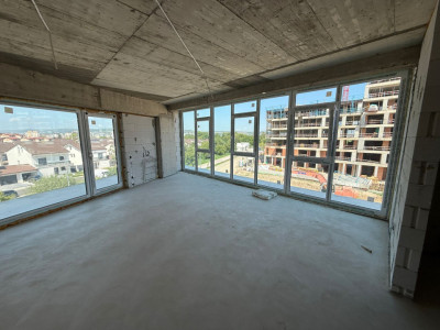 Apartament 2 camere, 58 mp, semifinisat, terasa 20 mp, zona Soporului