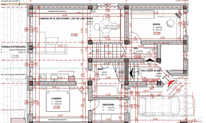Apartament cu grădină de 156 mp, priveliste, zonă liniștită din Apahida