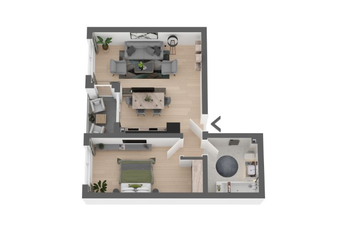 Apartament 2 camere, TVA inclus