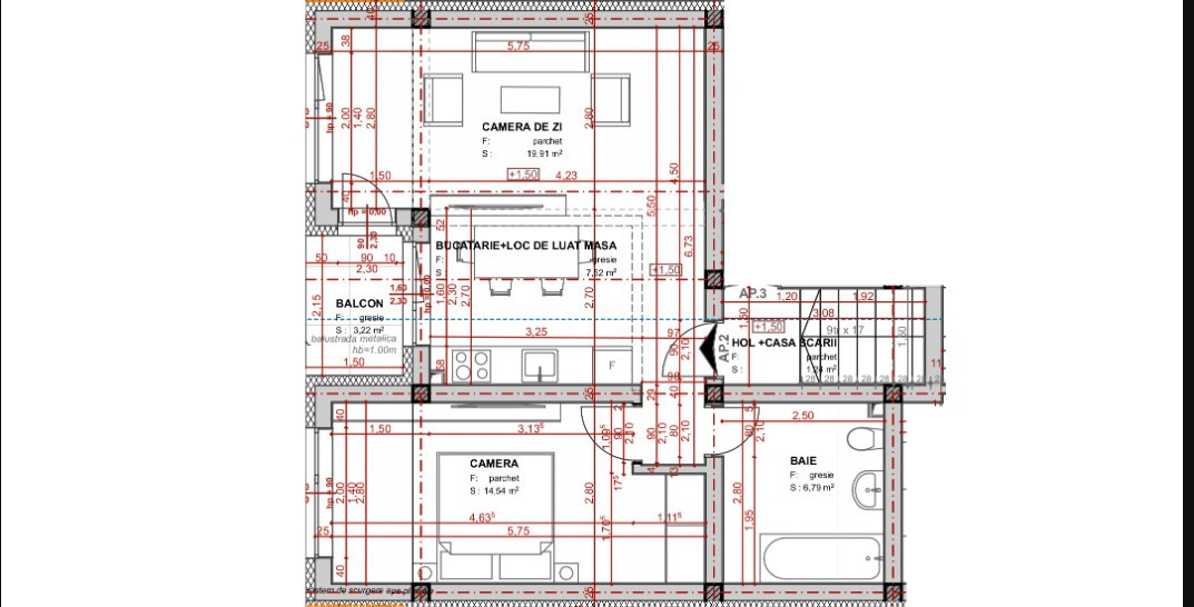 Apartament 2 camere, TVA inclus