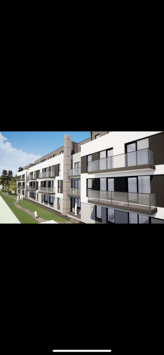 Apartament 2 camere, terasă, parcare subterană TVA inclus, posibilitate finisare