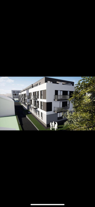 Apartament 2 camere, terasă, parcare subterană TVA inclus, posibilitate finisare