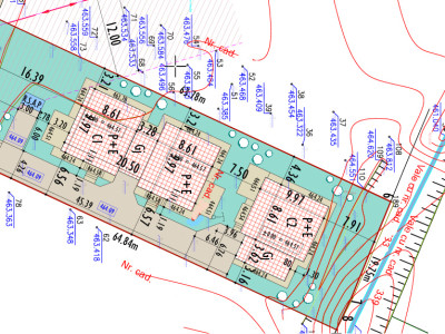 Teren autorizat pentru DUPLEX si CASA INDIVIDUALA intrare in Chinteni 