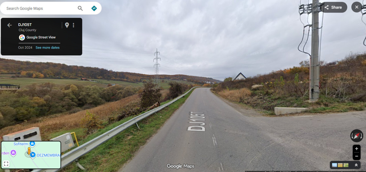 Teren de vânzare  Valea Seacă Cluj, 1200mp