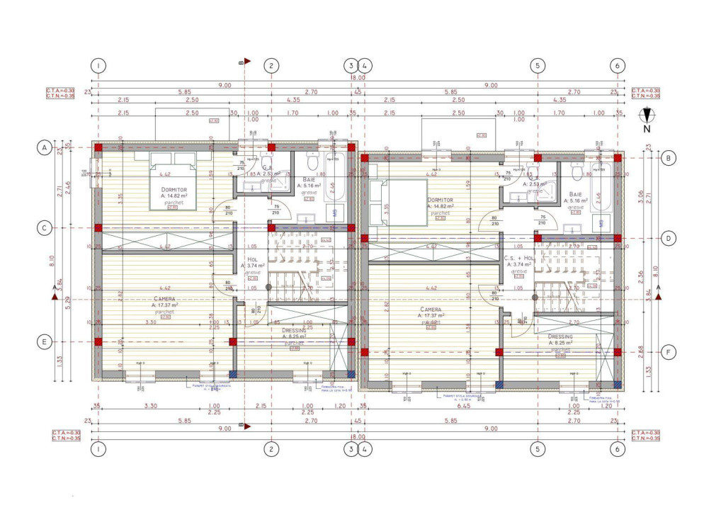 Teren de duplex autorizat, 500 mp , zona Tauti