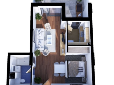 Apartament modern de 41mp, pe strada Soporului