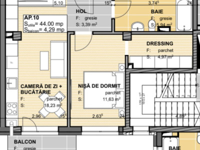 Apartament 2 camere, bloc nou, Apahida 