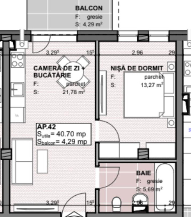 Apartament 2 camere, bloc nou, Apahida 