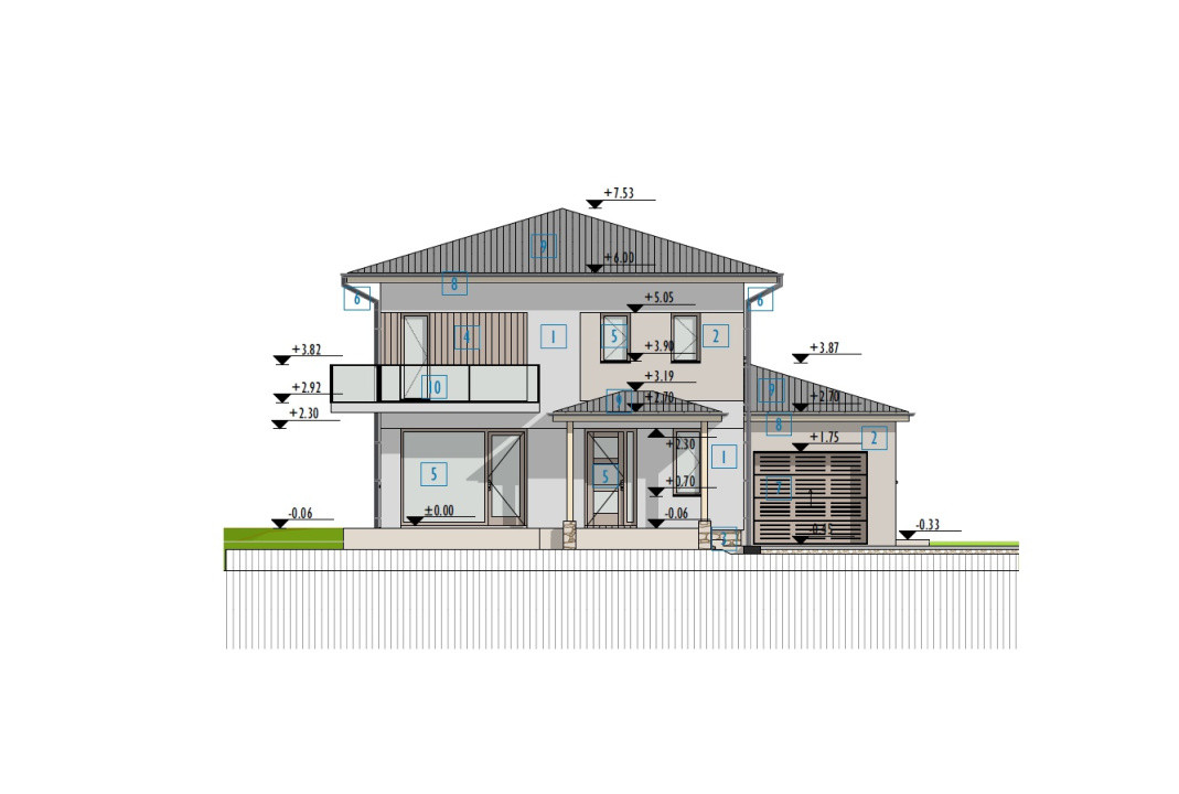 Casa individuală în constructie – Chinteni, zona Profi